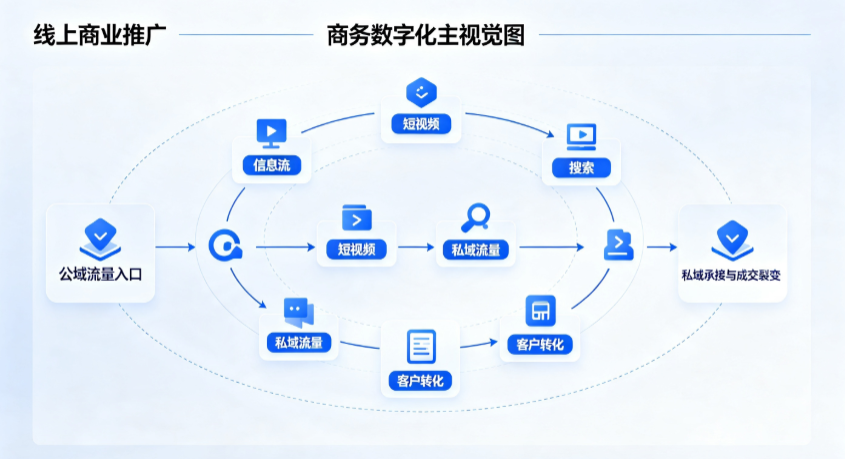 霍山县线上商业推广怎么做？全域流量闭环搭建与低成本转化实战指南
